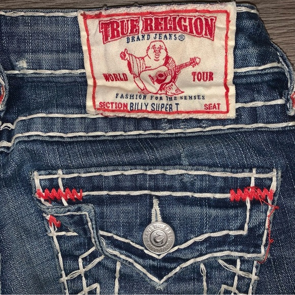 Authentic Women's size 25 True Religion Billy Super T Jeans - Picture 4 of 7